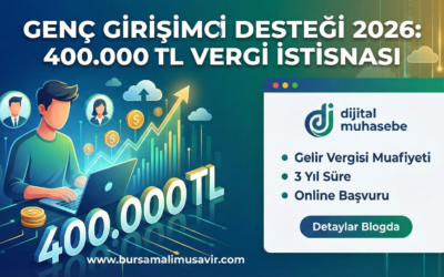 2026 Genç Girişimci Desteği: 400.000 TL Vergi Avantajı